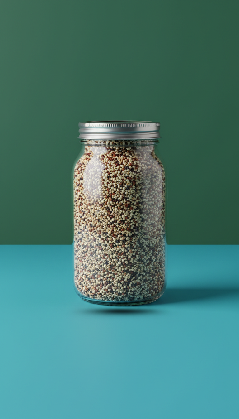 Bulk Organic Tri-Color Quinoa Jar